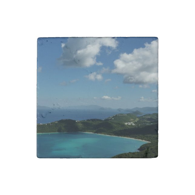 Magens Bay, St. Thomas Beautiful Island Scene Stone Magnet (Front)