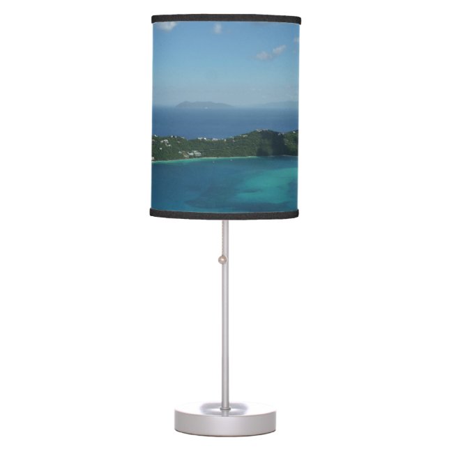 Magens Bay, St. Thomas Beautiful Island Scene Table Lamp (Front)