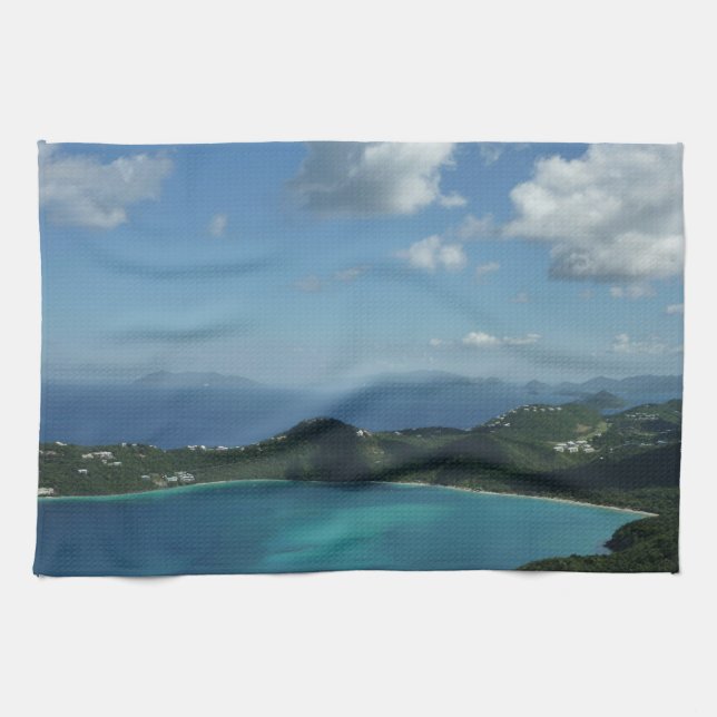 Magens Bay, St. Thomas Beautiful Island Scene Towel (Horizontal)