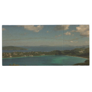Magens Bay, St. Thomas Beautiful Island Scene Wood Flash Drive