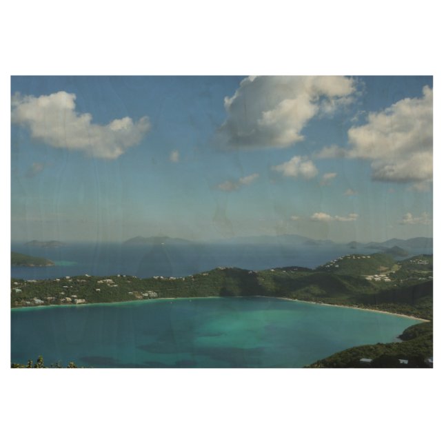 Magens Bay, St. Thomas Beautiful Island Scene Wood Poster (Front)