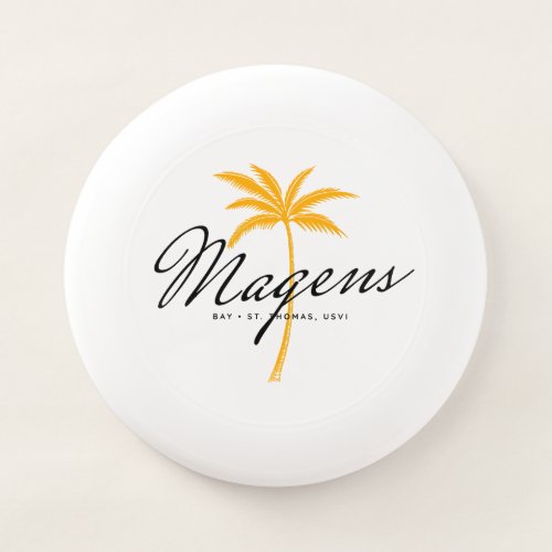 Magens Bay St Thomas USVI Minimal Palm Tree Wham_O Frisbee