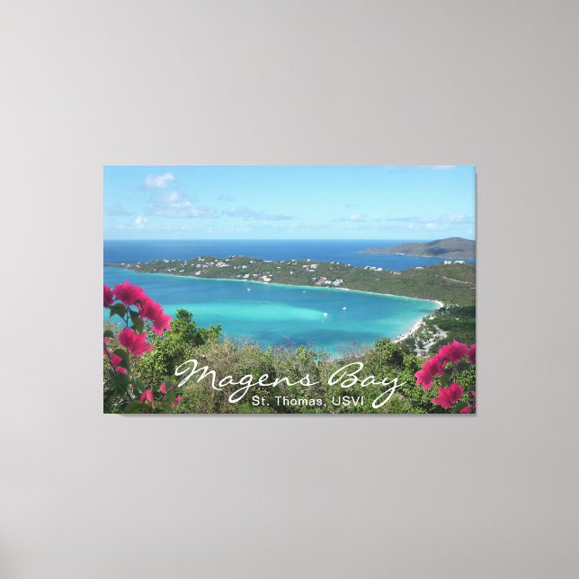 Magens Bay St. Thomas, USVI Tropical Beach Canvas Print (Front)