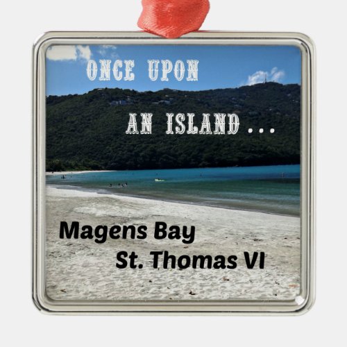Magens Bay St Thomas VI Metal Ornament