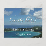 Magens Bay, St. Thomas Wedding Save the Date Announcement Postcard