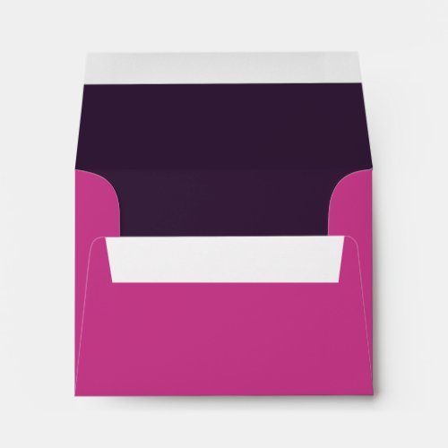 Magenta A2 Notecard Envelope Lined w Deep Raisin