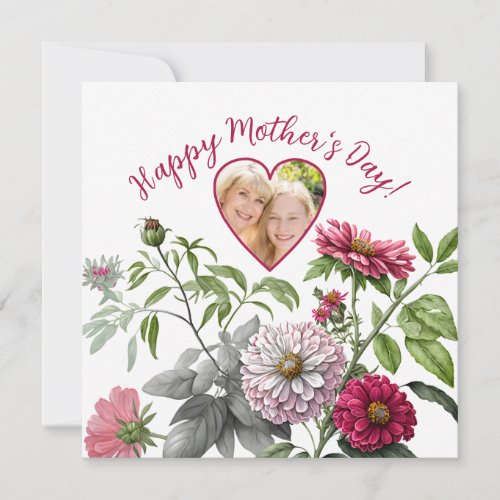 Magenta Accent Floral Mothers Day Photo