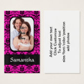 Magenta and black damask (Front & Back)