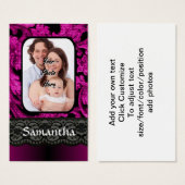 Magenta and black damask (Front & Back)