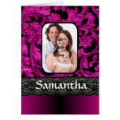 Magenta and black damask (Front)