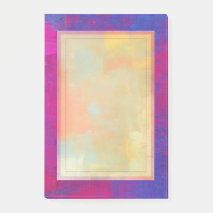 Magenta and Blue Abstract Painting Post-it Notes