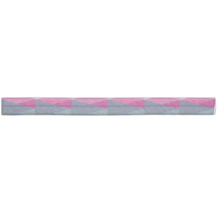 Magenta and Gray Geometric Prism Elastic Hair Tie