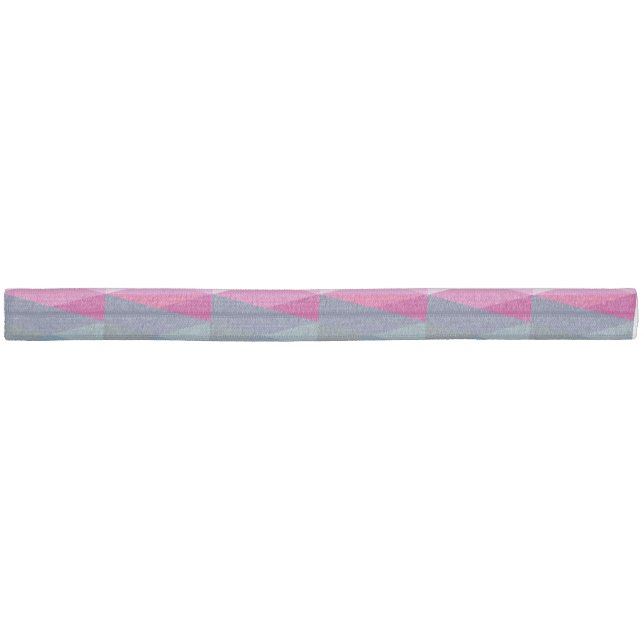 Magenta and Gray Geometric Prism Elastic Hair Tie (Unwrapped)