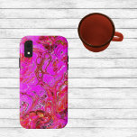 Magenta and Hot Pink Swirl Case Mate Phone Case<br><div class="desc">This Case Mate phone case features a swirled marble-like design in magenta,  hot pink,  black,  light pink,  and gold. The pattern looks a bit organic - it reminds me of swirled agate,  fractals,  and marble.</div>