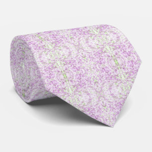 Magenta And Pistachio Green Splatter Abstract Art Neck Tie