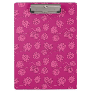 Magenta Berry Pattern Clipboard