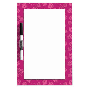Magenta Berry Pattern Dry-Erase Board