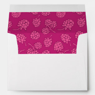 Magenta Berry Pattern Envelope