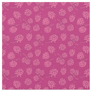 Magenta Berry Pattern Fabric