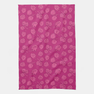 Magenta Berry Pattern Kitchen Towel