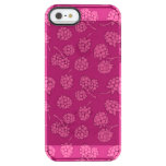 Magenta Berry Pattern Clear iPhone SE/5/5s Case