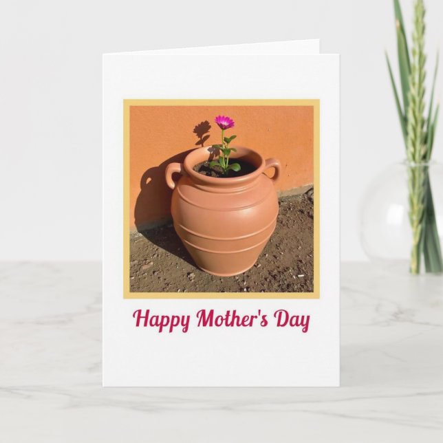 Magenta Bloom Mothers Day Card (Front)