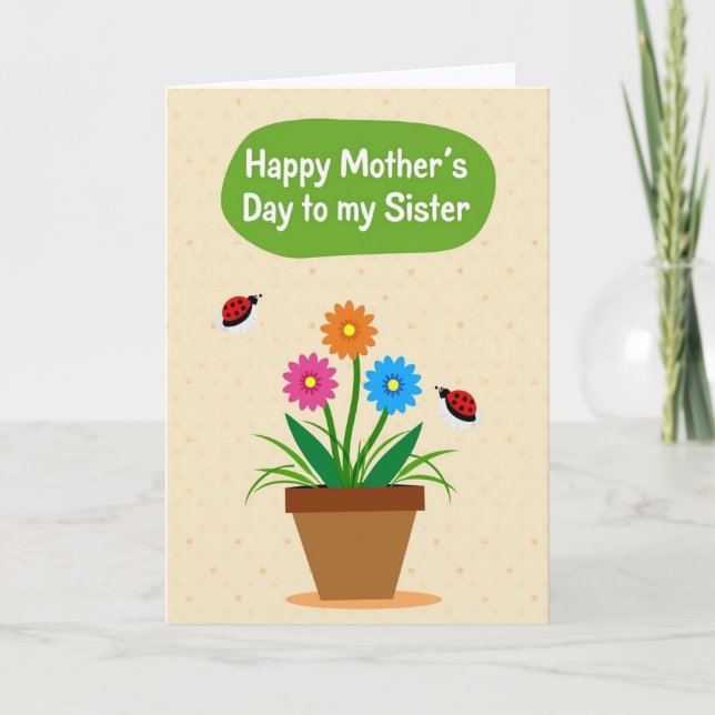 Magenta Blossom Day Wish Card (Front)