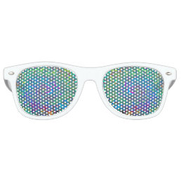 Magenta, Blue and Sea Foam Green Retro Swirl Retro Sunglasses