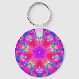 Magenta & Blue Mandala Keychain