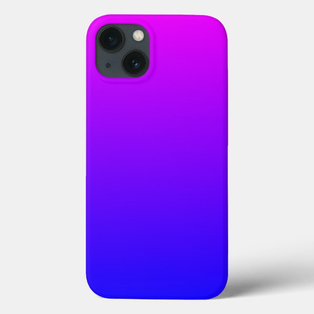 Magenta Blue Ombre Case-Mate iPhone Case (Back)