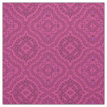 Magenta Boho Chic Mosaic Geometric Pattern Fabric
