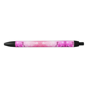 Magenta Butterfly Pen