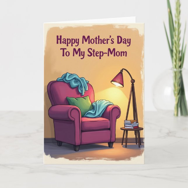 Magenta Chair Mothers Day Card (Front)