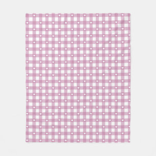 Magenta Checks Fleece Blanket