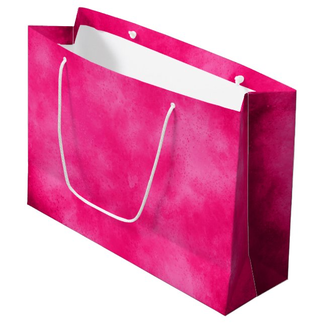 Magenta  Cloud Effect Gift Bag (Front Angled)