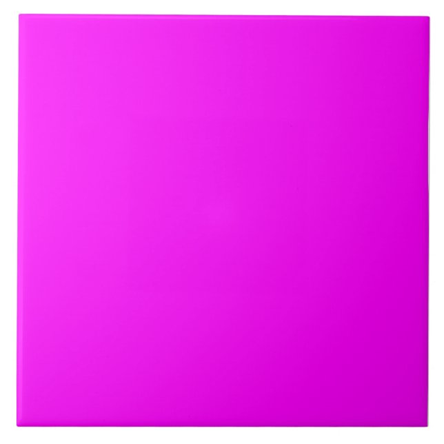 Magenta color, reddish-purple, ceramic tile (Front)