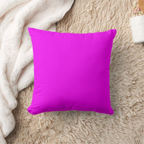 Magenta Color Throw Pillow