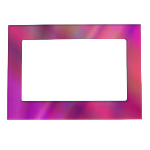 Magenta colorful abstract magnetic photo frame