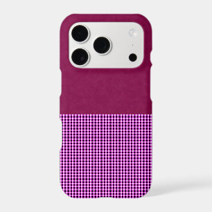 Magenta Denim And Tartan, iPhone 17 Pro Case