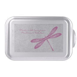 Magenta Dragonfly Personalized Cake Pan