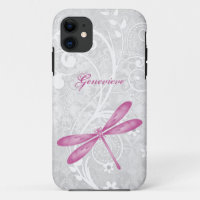 Magenta Dragonfly Personalized