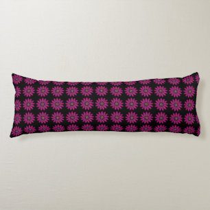 Magenta Floral Bloom Modern Botanical Flower Body Pillow