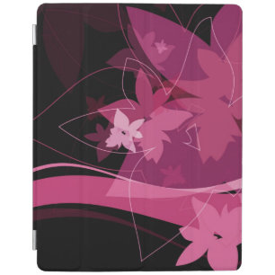 Magenta Floral Pattern iPad Smart Cover
