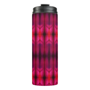Magenta Flower Ikat Reco Thermal Tumbler