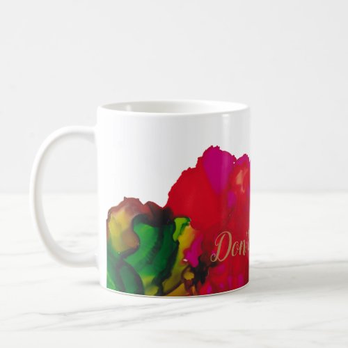 Magenta Flower Mug