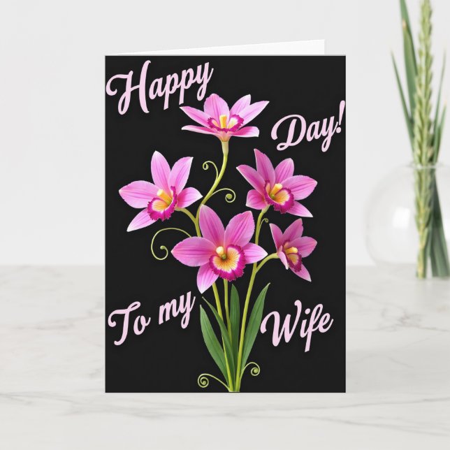 Magenta Flowers Mothers Card (Front)