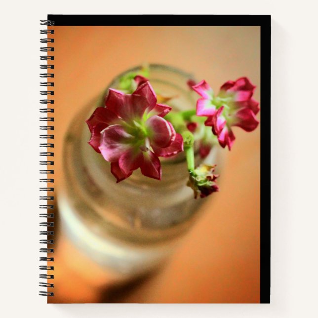 Magenta Flowers Notebook (Front)