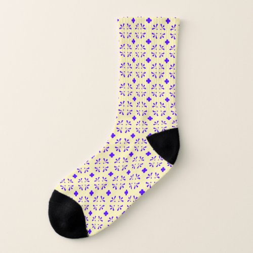magenta flowers  socks