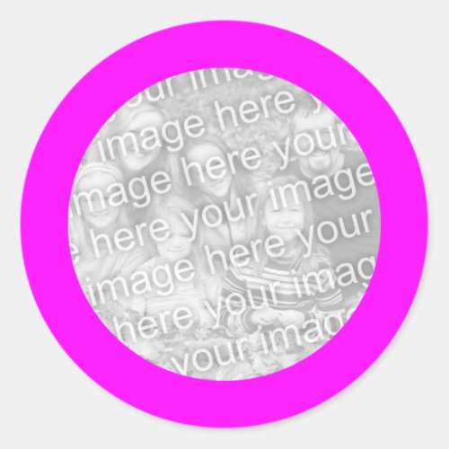 Magenta Frame Sticker