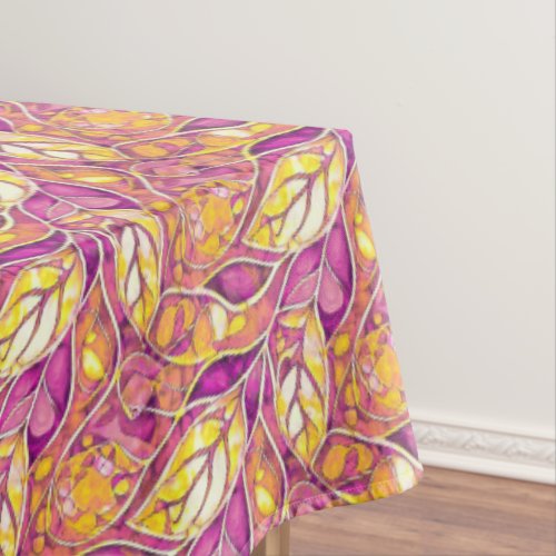 Magenta Gold Christmas Merry Pattern21 ID1009 Tablecloth